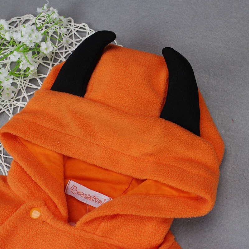 Halloween pumpkin hooded jumpsuit - Image 7