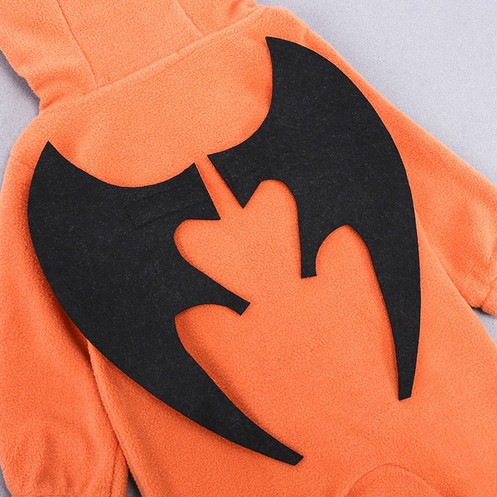 Halloween pumpkin hooded jumpsuit - Image 2