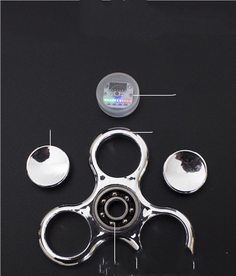 Luminous LED Light Fidget Spinner Hand Top Spinners Glow in Dark Light - Image 6
