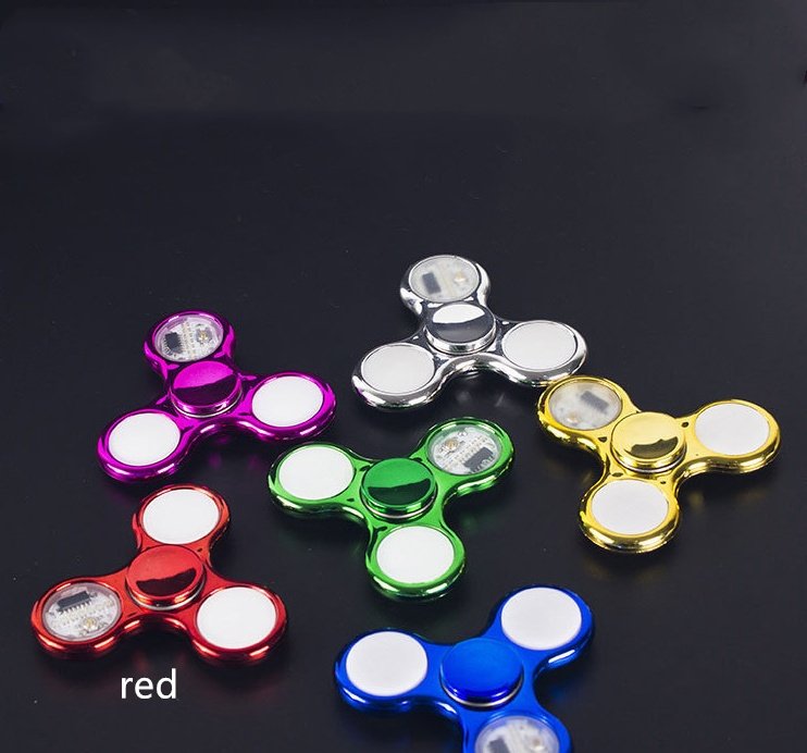 Luminous LED Light Fidget Spinner Hand Top Spinners Glow in Dark Light - Image 2