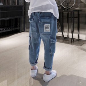 Alternative view of Big Kids Loose Harem Trousers Big Kids Plus Fleece Padded Overalls