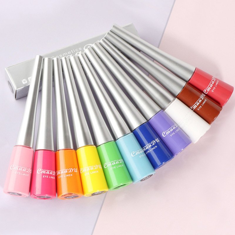 17 Color Liquid Eyeliner Matte Quick-Drying Color Eyeliner Lasting Non-Blooming Matte Glitter Eyeliner - Image 3