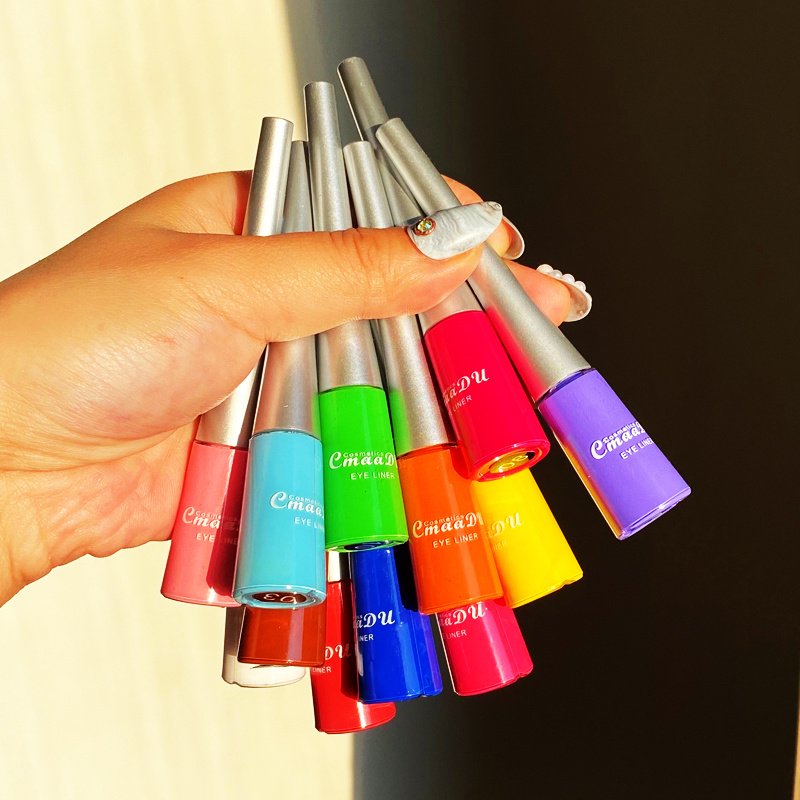 17 Color Liquid Eyeliner Matte Quick-Drying Color Eyeliner Lasting Non-Blooming Matte Glitter Eyeliner - Image 4