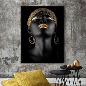 Alternative view of African Woman Decorative Painting