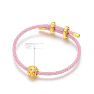 Alternative view of Gold Foot Gold Soft Cute Love Hollow Passepartout Gold Beads