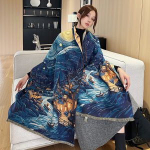 Alternative view of Artificial Cashmere Scarf Elegant Shawl Fashion High Sense
