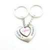 Heart-to-heart Connected Couple Keychain Pendant Personalized Heart-shaped Gift Gift