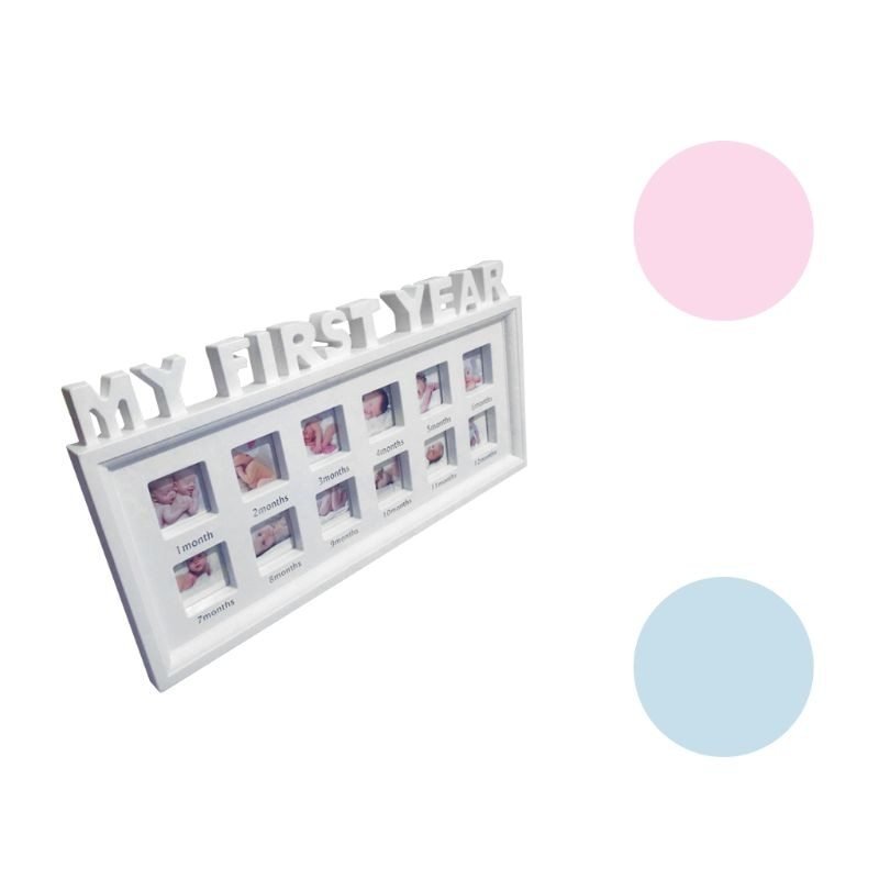 Creative DIY 0-12 Month Baby MY FIRST YEAR Pictures Souvenirs Commemorate Kids Growing Memory Gift Display Plastic Photo Frame - Image 6