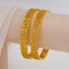 European And American Closed Bracelet Women's Imitation Gold Bracelet Light Luxury
