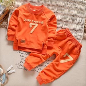 Alternative view of Baby cotton long-sleeved trousers two-piece suit