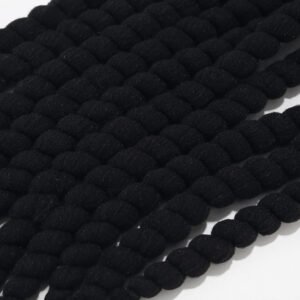 Alternative view of Jamaica Wig Woven Hat Women's Retro Yellow And Green Stitching Beret