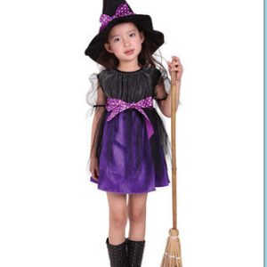 Alternative view of Halloween child witch costume