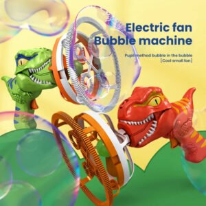 Alternative view of Fan Dinosaur Bubble Machine Bubble Blowing Toy Children's Handheld Bubble Machine New Cartoon Blowing Bubble Gun Toy Gift