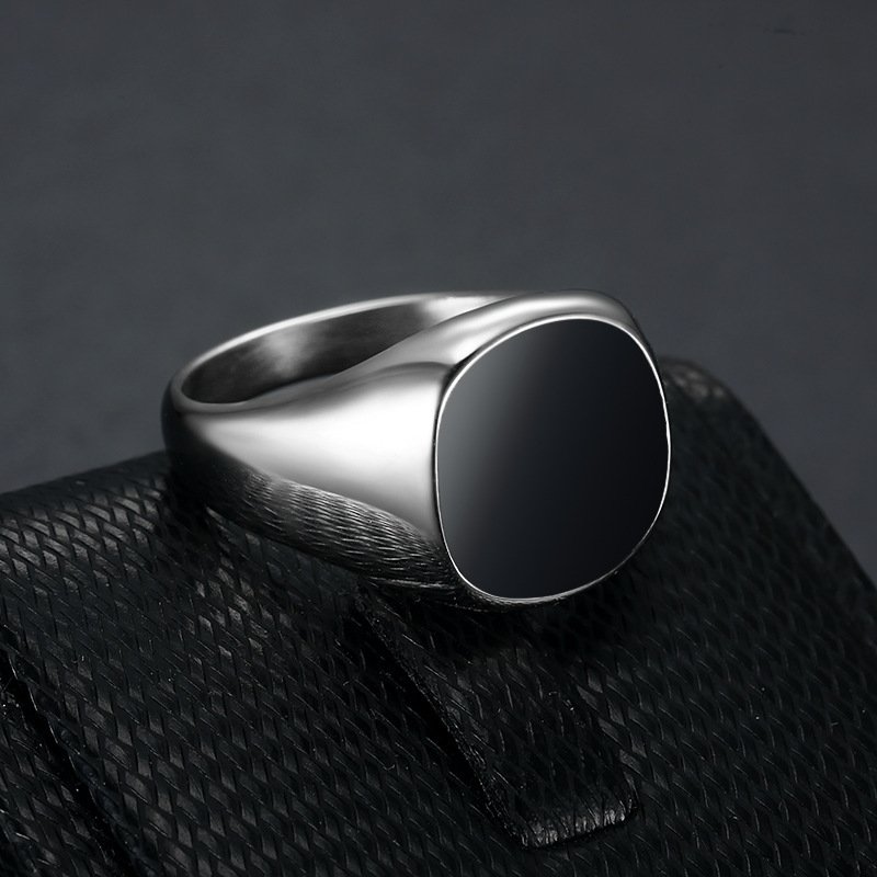 Coolx - Black Square Mens Ring - Image 5
