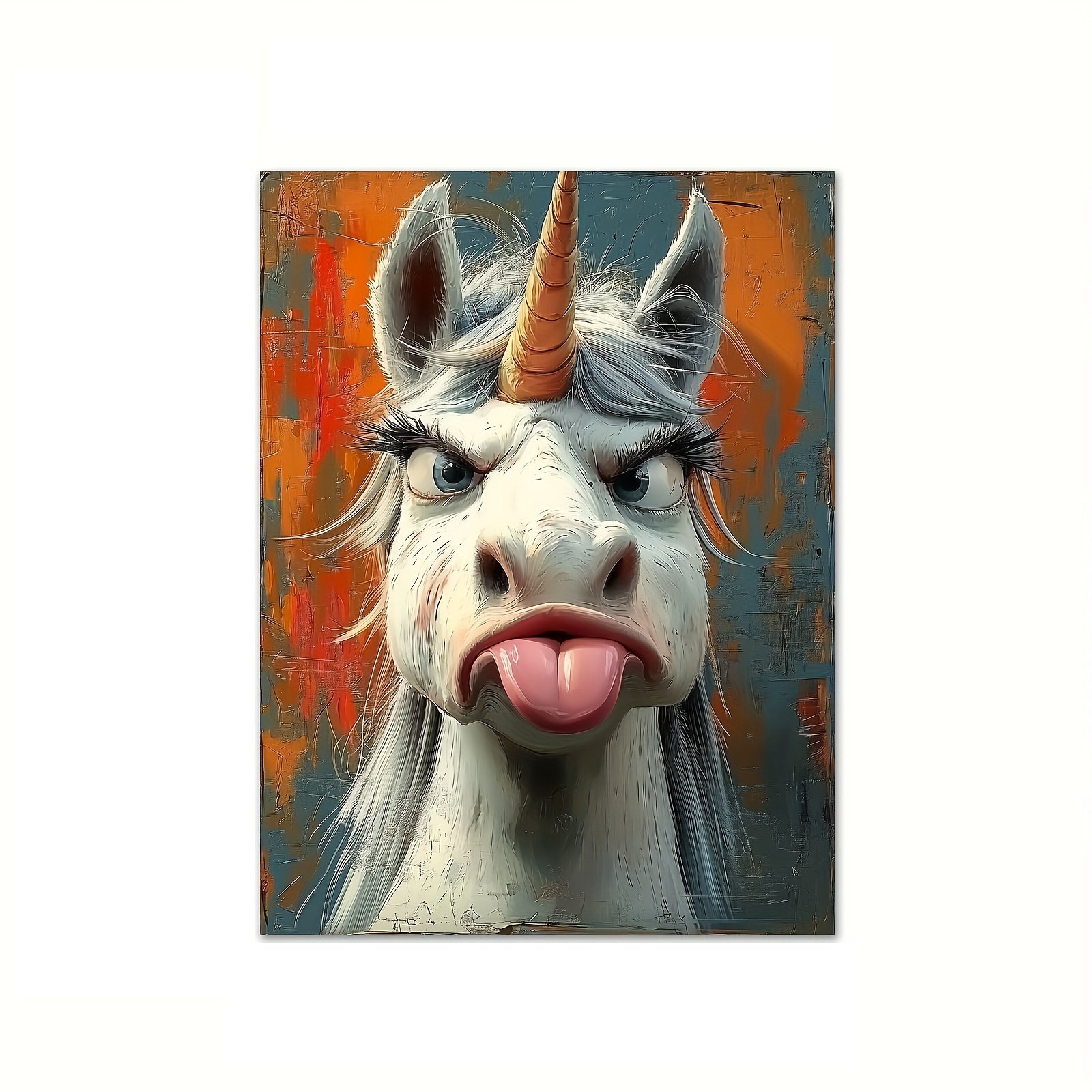 1 Piece Canvas Painting With Wooden Frame, Ready To Hang, Whimsical Unicorn Canvas Art Print - Framed Cartoon Wall Decor For Living Room, Bedroom, Home Office - Image 4