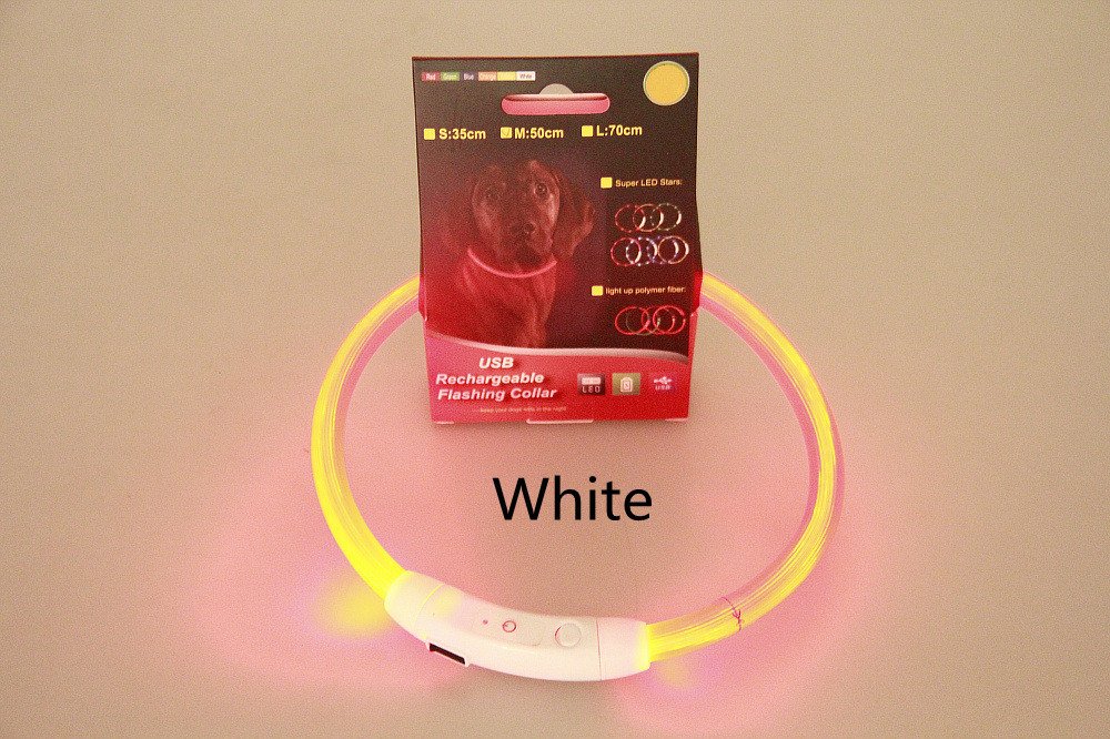 Pet Flashing Collar USB Rechargeable Glowing Necklace Safety Collar Light Up Collars For Night Walking Electric Dog Collar Neon - Image 6