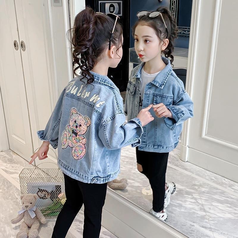 Cartoon Jacket Clothes Children Denim Tops - Image 3