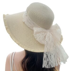 Alternative view of New Sweet Big Bow Sun Protection Hat Children