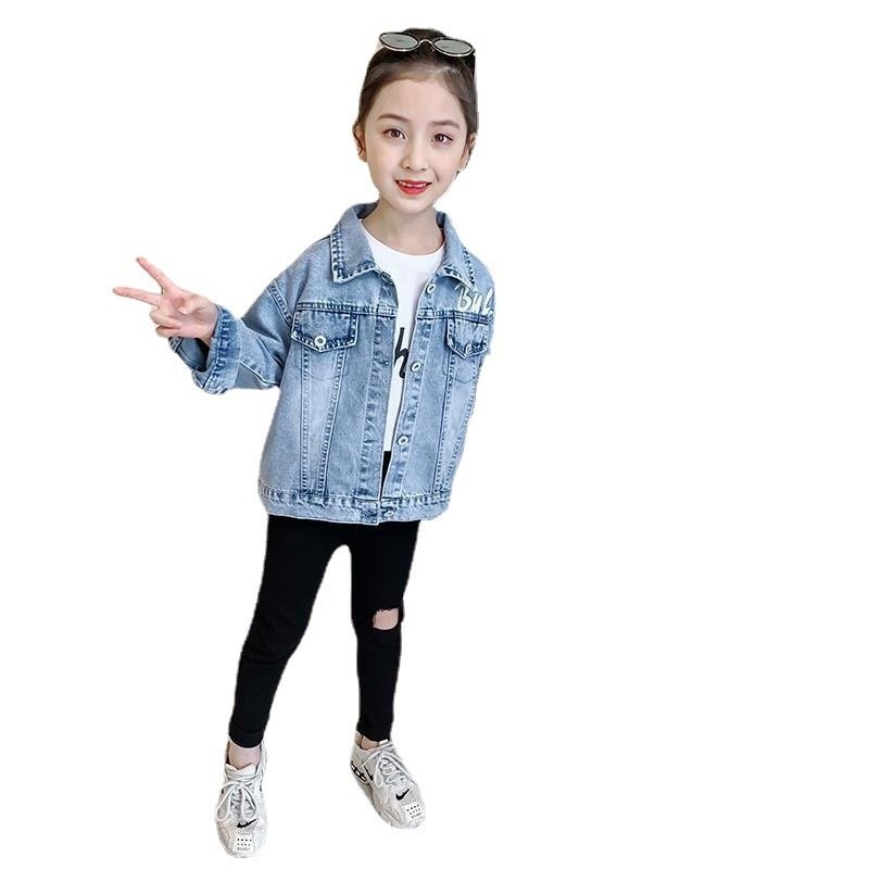 Cartoon Jacket Clothes Children Denim Tops - Image 2
