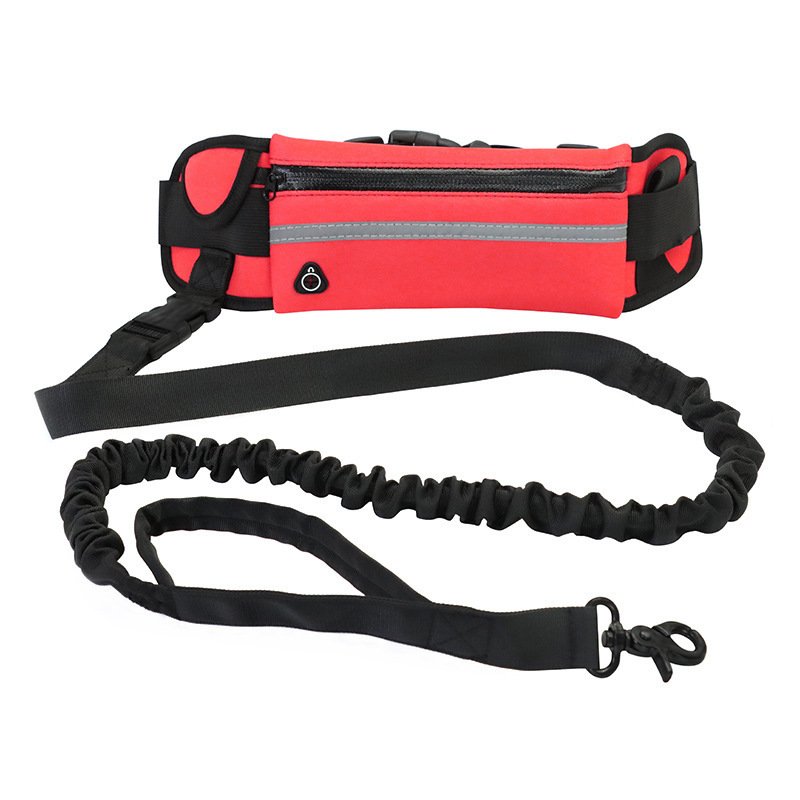 Hands Free Dog Leash Pet Walking And Training Belt With Shock Absorbing Bungee Leash For Up To 180lbs Large Dogs Phone Pocket And Water Bottle Holder - Image 6