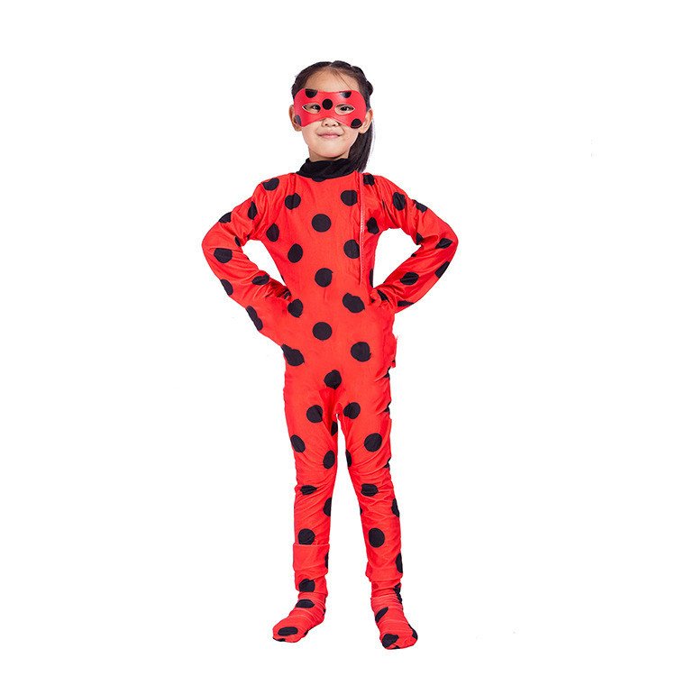 Hot Carnival Clothing Cat Noir Cosplay Sets Lady Halloween Christmas Party Custume Jumpsuit Kids Girls Suit - Image 5