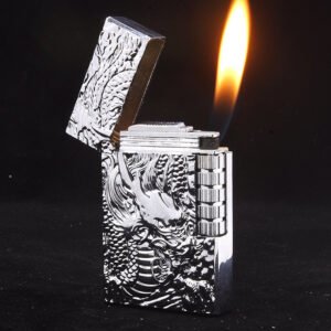 Alternative view of Embossed Chinese Dragon Gas Lighters