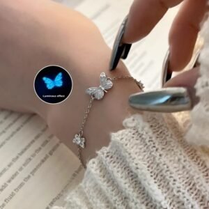 Sterling Silver Luminous Butterfly Bracelet Luminous