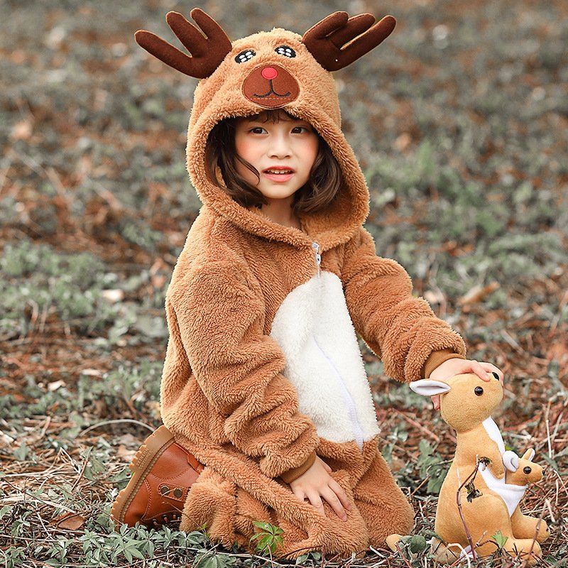 Children's Fashion Simple Animal Christmas Reindeer Elk Play Parent-child Outfit - Image 2