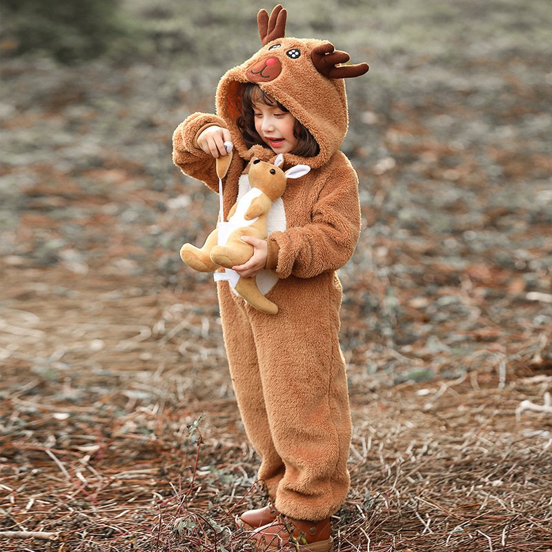 Children's Fashion Simple Animal Christmas Reindeer Elk Play Parent-child Outfit - Image 4