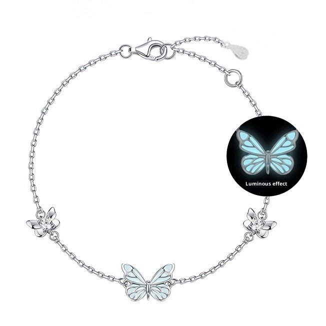 Sterling Silver Luminous Butterfly Bracelet Luminous - Image 3