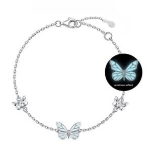Alternative view of Sterling Silver Luminous Butterfly Bracelet Luminous