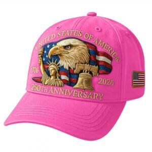 Alternative view of Embroidered American Eagle Head 250 Weeks Old Baseball Cap