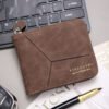 Matte Stitching Men's Short Wallet Multiple Card Slots
