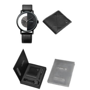 Alternative view of Men's Business Wallet Quartz Watch Set