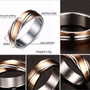 Alternative view of New Fashion Daily Wear Rings Top Quality Lead & Nickel Free Black Color Stainless Steel Men Party Rings