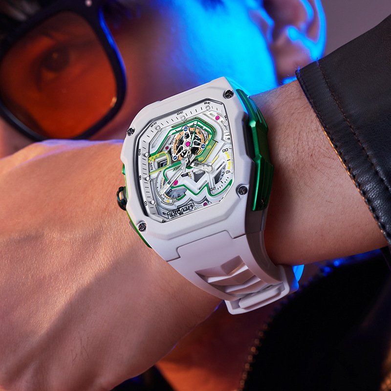 Three-Dimensional Hollow Waterproof Luminous Sports Multifunction Quartz Watch - Image 6