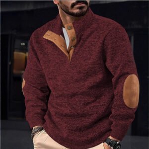 Alternative view of Men's Casual Printed Pullover Sweatshirt Knitwear