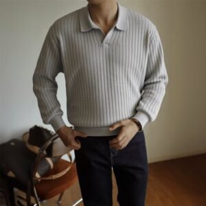 Alternative view of Men's Spring And Autumn Inner Wear V-neck Sweater