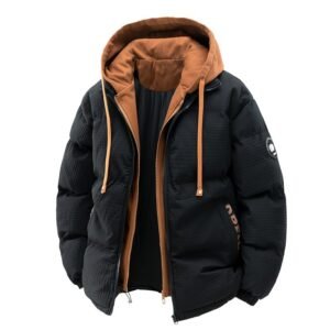 Men's Loose Casual Hooded Warm Two-piece Cotton Jacket