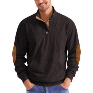 Alternative view of Autumn And Winter Outdoor Casual Stand-up Collar Long-sleeved Pullover Men's New Style