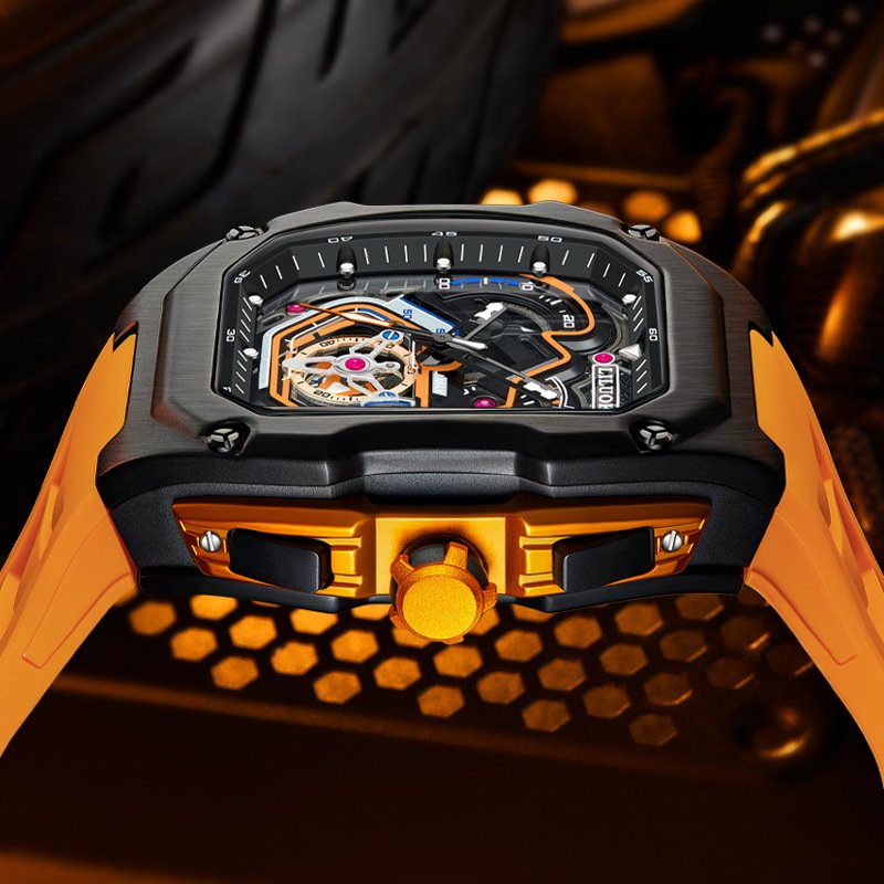 Three-Dimensional Hollow Waterproof Luminous Sports Multifunction Quartz Watch - Image 2