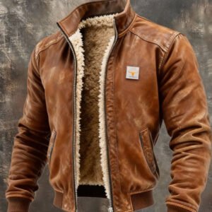 Men's Cotton-padded Jacket With Fleece Lining