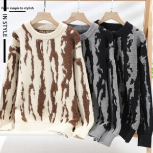 Loose And Lazy Knit Base Layer Thickened Warm Top