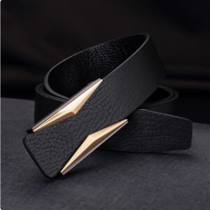 Alternative view of Simple And Elegant Belt Men's Middle-aged Korean Style Smooth Buckle