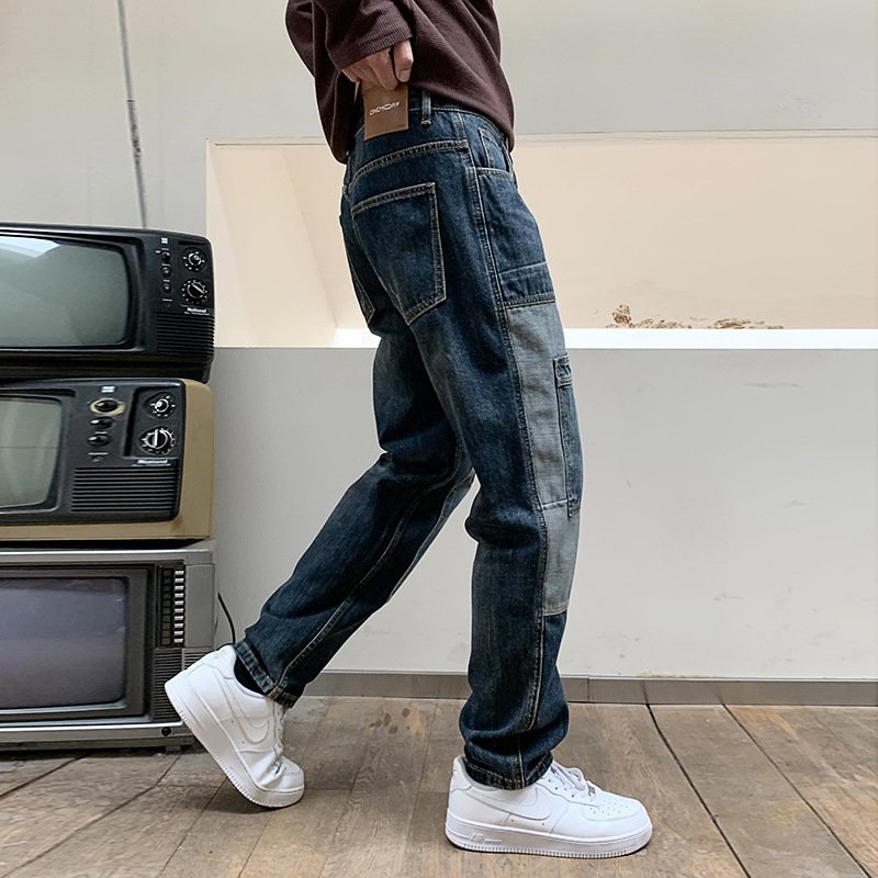 Multi-pocket Loose Dad Jeans With A Design Touch - Image 2