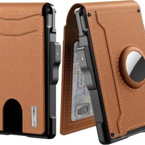 Alternative view of Wallet Men's Card Holder Large Capacity Flip Carbon Fiber Metal Cartridge