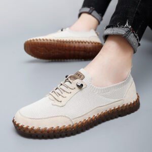 Alternative view of Breathable Hollow-out Soft Sole Mesh Casual Shoes With Rubber Sole