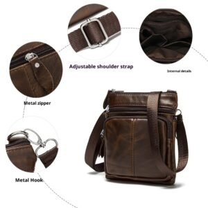Alternative view of Men's Shoulder Bag Men's Real-leather Bag Casual Pouch