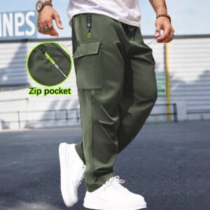 Breathable Cargo Pants Retro Workwear