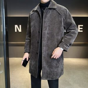 Alternative view of Long Chenille Cotton Wool Coat Thickened Windproof Jacket